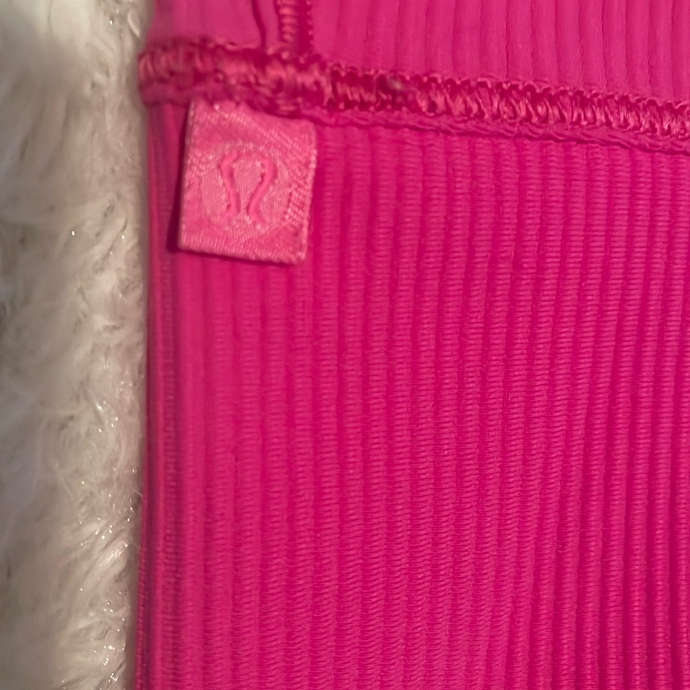 Lululemon power pivot ribbed tank top sonic pink - Picture 7 of 12